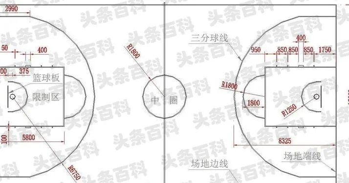 篮球场划线标准尺寸详解（让你成为篮球场地标准专家）